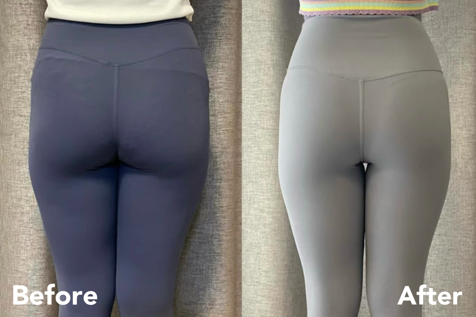 Lower Body Proportion — before and after transformation
